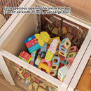Axyaa Kids Toy Storage Box: Transparent Large Organizer for Dolls, Blocks, and Toys