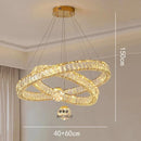 Axyaa Crystal Chandelier Pendant Light for Living Room Dining Room Ceiling