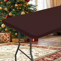 Axyaa Outdoor Picnic Waterproof Tablecloth, Elastic Fitted Table Protector