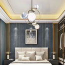 Axyaa LED Glass Ball Chandelier, Earth Design Pendant Lamp for Living Room and Children's Bedroom