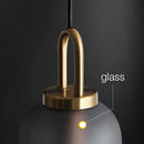 Axya Nordic Glass Ball Pendant Light for Luxury Living Room and Kitchen Decor