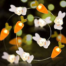 Axyaa LED Carrot Fairy Lights for Easter Home Decoration