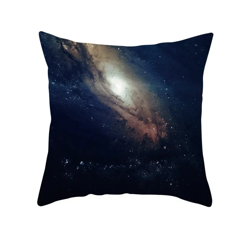 Axyaa Black Hole Polyester Pillowcase - Home Decor Cushion Cover for Sofa, 45X45CM