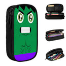 Axyaa Hulk Double Layer Pencil Case: Large Capacity, Super Hero Design, School & Make Up Bag