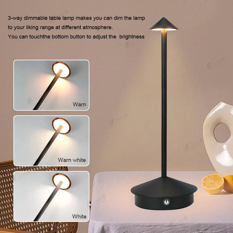 Axyaa Touch LED Table Lamp for Hotel, Bar, Coffee, Creative Dining Decor
