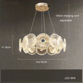 Axyaa Nordic Glass LED Pendant Light for Modern Luxury Living Room, Restaurant & Bedroom