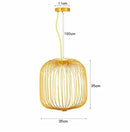 Axyaa Birdcage Pendant Light Nordic Island Chandelier Home Decor Lighting Fixture