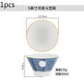 Axyaa Floral Bamboo Hat Bowl Set - High Quality Tableware for Noodles