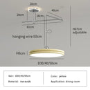 Axyaa Nordic LED Pendant Lights for Dining Tables & Kitchen, Modern Minimalist Swing Arm Hanging Lamps