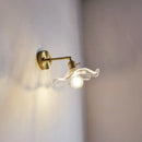 Axyaa Glass Wall Sconce Light Fixtures with E27 LED Lamp