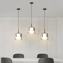 Axyaa Nordic Glass Pendant Lights for Modern Living Room, Bedroom, and Restaurant