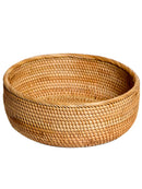 Rattan Basket Snack Bread Fruit Tray by Axyaa