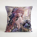 Axyaa Square Cushion Cover - Genshin Impact Pillowcase for Sofa Décor & Gifts