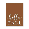 Retro Pumpkin Watercolor Canvas Print, Hello Autumn Quote Wall Art, Axyaa Fall Decor
