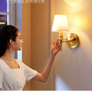 Axyaa Traditional Copper Wall Lamp E14 Led Light for Bedroom and Living Room
