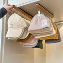 Axyaa Wooden Hat & Sock Rack: Multi-functional Wardrobe Organizer & Clothes Hanger