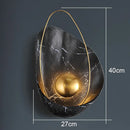 Nordic Designer LED Wall Lamp for Living Room TV Background, Hotel Corridor.