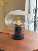 Axyaa Glass Mushroom LED Table Lamp - Modern Luxury Design