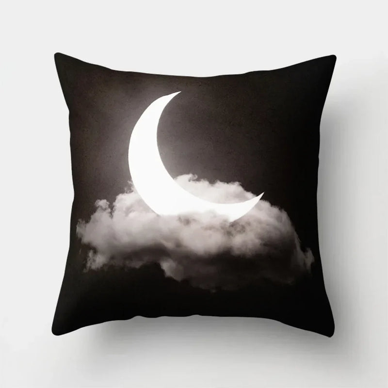 Axyaa Sky Landscape Print Polyester Pillowcase for Home Decor