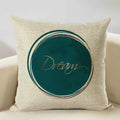 Axyaa Geometry Cushion Cover - 45x45cm Linen Pillow Case for Home Decor