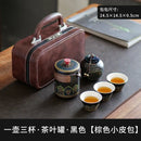 Axyaa Portable Travel Tea Set | Outdoor Kung Fu Tea Set for Quick Guest Cup