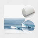 Blue Ocean Wave Beach Wall Art Canvas Prints by Axyaa - Coastal Posters for Modern Home Decor