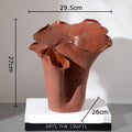 Axyaa Cave Stone Ceramic Vase for Home Decor and Floral Arrangements