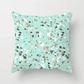 Light Blue Green Mint Geometric Print Boho Pillowcase Set by Axyaa