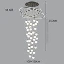 Axyaa Elegant Chandelier Set - Indoor Ceiling Lighting Fixtures for Hall, Dining & Staircase