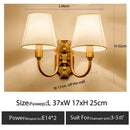 Axyaa Copper LED Color Wall Lamp for Bedroom Living Room TV Background Lighting