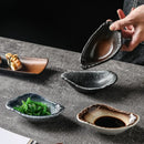 Axyaa Ceramic Sea Stone Flower Plate Set - Japanese Style Tableware