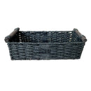 Axyaa Wicker Rope Storage Basket with Handle - Handmade, Decorative, Countertop Organizer