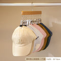 Axyaa 12-Clip Wooden Hat Storage Hanger | Cap, Socks, Newborn Clothes Organizer