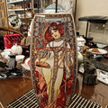 Axyaa Luxury Klimt Kiss Ceramic Vase: Creative European Design for Wedding Decor