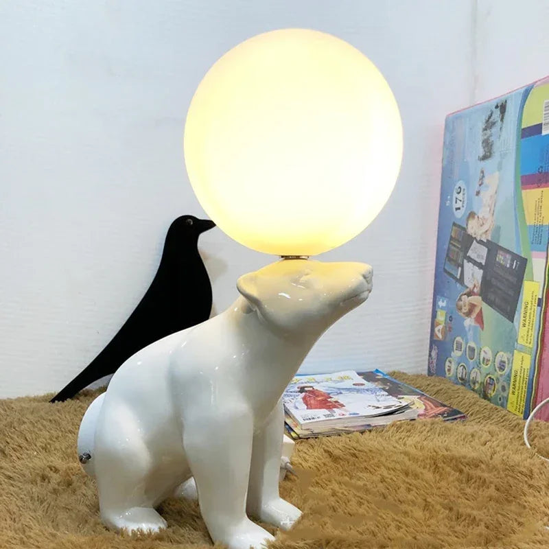 Axyaa Nordic Polar Bear LED Desk Lamp