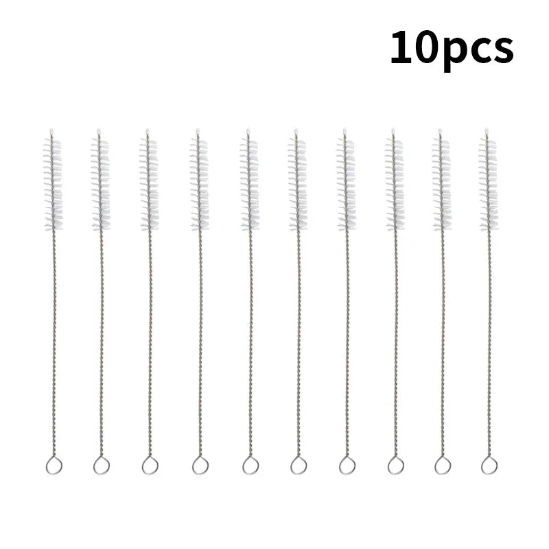 Axyaa Cleaning Brush Set for Kitchen Straws - Pack of 10