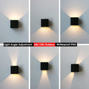 Axyaa Modern LED Wall Lamp 6W/12W, Waterproof Outdoor & Indoor Lighting, Aluminum Art Light for Garden and Porch