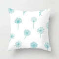 Axyaa Mint Green Geometric Print Lumbar Pillowcase