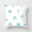 Axyaa Mint Green Geometric Print Lumbar Pillowcase