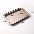 Axyaa Carbon Steel Non-Stick Baking Pan 33cm x 24cm - Oven Tray for Baking Variety of Foods