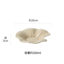 Axyaa Lotus Leaf Ceramic Salad Plate Creative Tableware