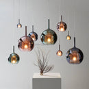 Luxury Glass Bubble Pendant Lights by Axyaa: Elegant Chandeliers for Home Decor
