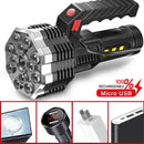Axya Ultimate USB Rechargeable LED Flashlight: Super Bright & Waterproof Outdoor Torch