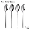 Axyaa 24-Piece Stainless Steel Cutlery Set | Elegant Mirror Finish Western Dinnerware