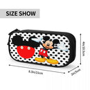 Axyaa Mickey Mouse Minnie Pencil Case - Big Capacity Zipper Pouch for Students