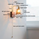 Axyaa Nordic LED Flower Wall Light - Glass Brass Indoor Decor