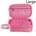 Axyaa Double-Layer Waterproof Cosmetic Bag for Travel & Storage
