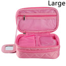 Axyaa Double-Layer Waterproof Cosmetic Bag for Travel & Storage