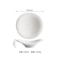 Axyaa Stone Patterned Ceramic Plate Set for Molecular Cuisine