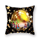 Axyaa Religious Pattern Polyester Throw Pillowcase - Decorative Cushion Cover for Home